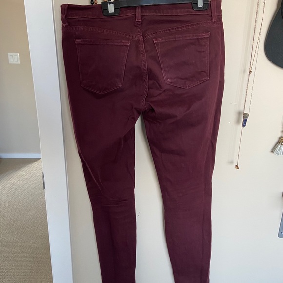 JBrand Zoey Triple Zip Skinny Jeans in Lava - Picture 4 of 6